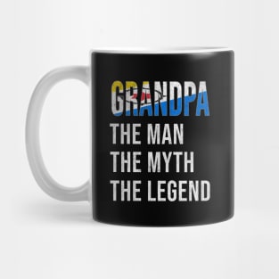 Grand Father Bonaire Dutch Grandpa The Man The Myth The Legend - Gift for Bonaire Dutch Dad With Roots From  Bonaire Mug